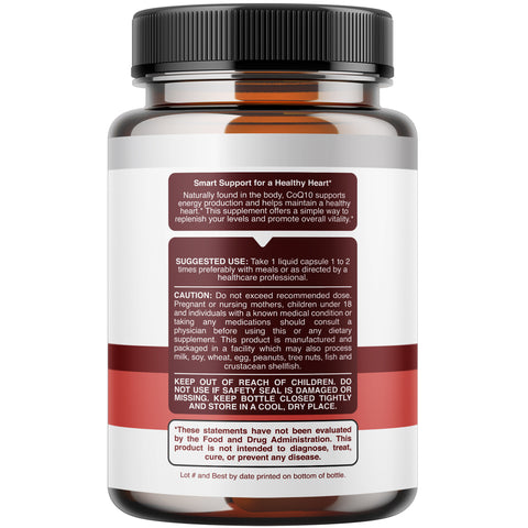 CoQ10 120mg Ubiquinone Liquid Capsules