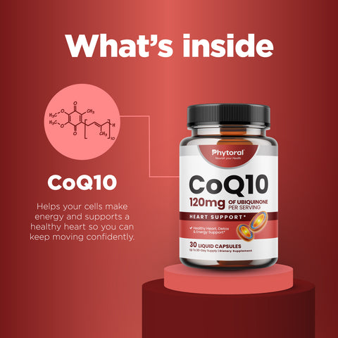 CoQ10 120mg Ubiquinone Liquid Capsules