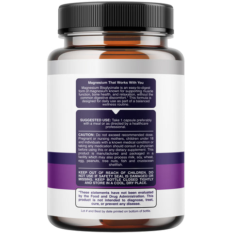 Magnesium Glycinate 200mg Capsules