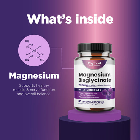 Magnesium Glycinate 200mg Capsules