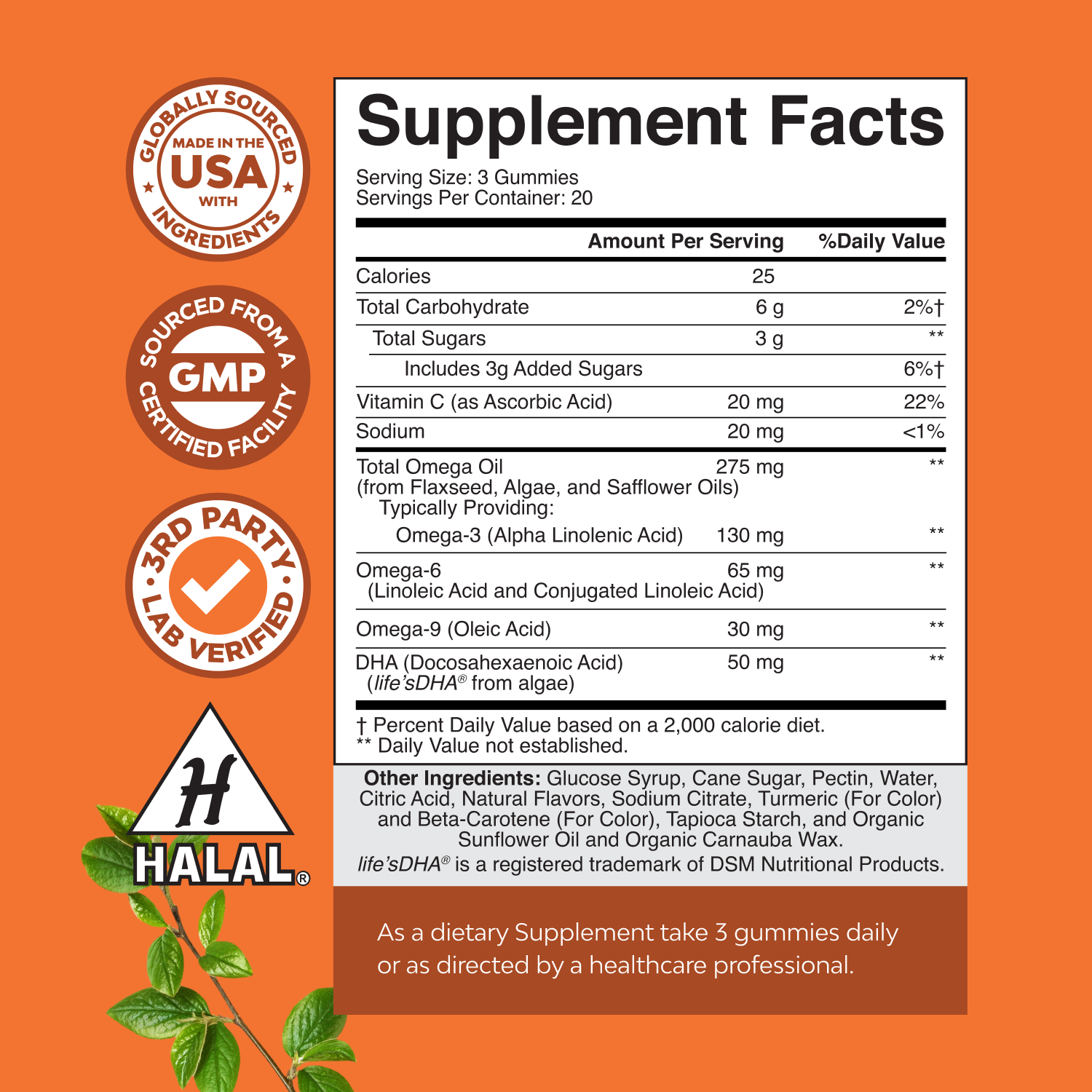 Omega 3-6-9 + DHA Gummies
