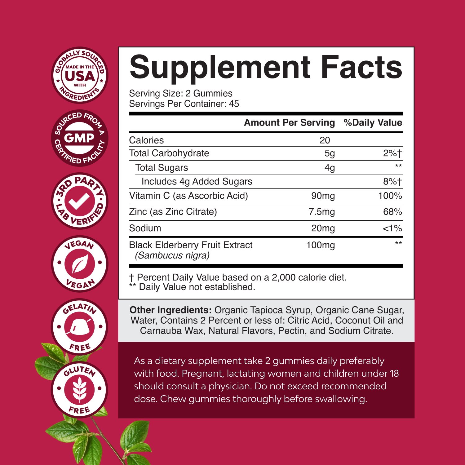 Adult Elderberry Gummies