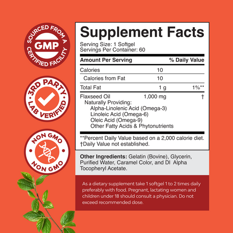 Flaxseed 1000mg per serving