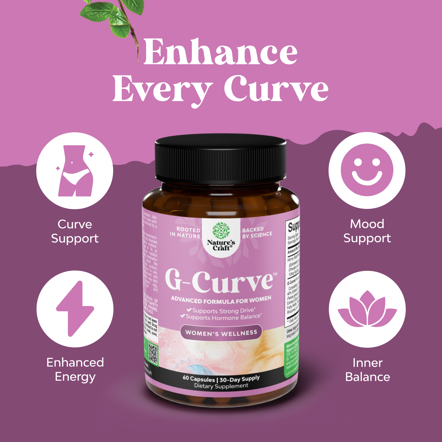 G-Curve Fórmula Avanzada para Mujeres - 60ct