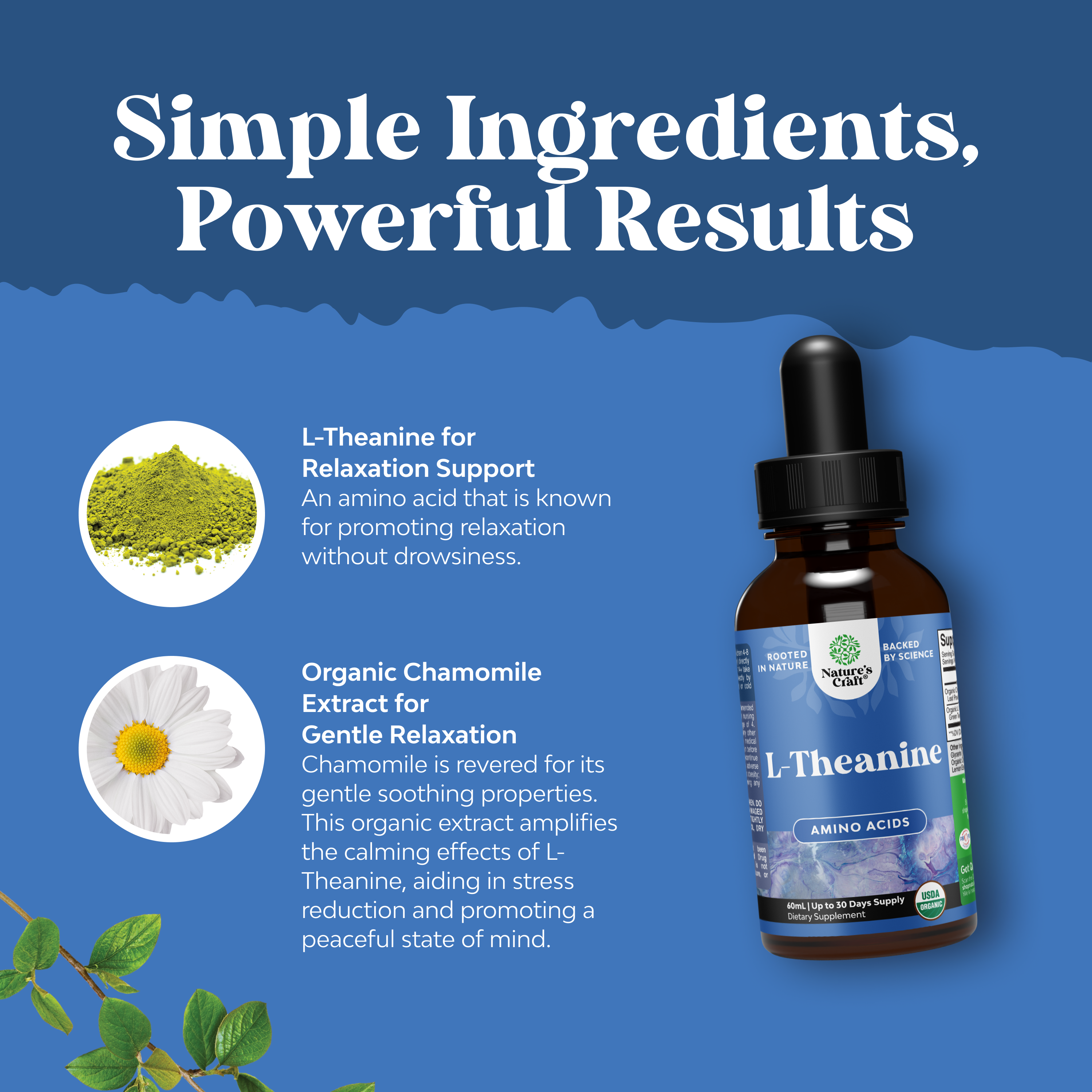 Organic L-Theanine 200mg per serving