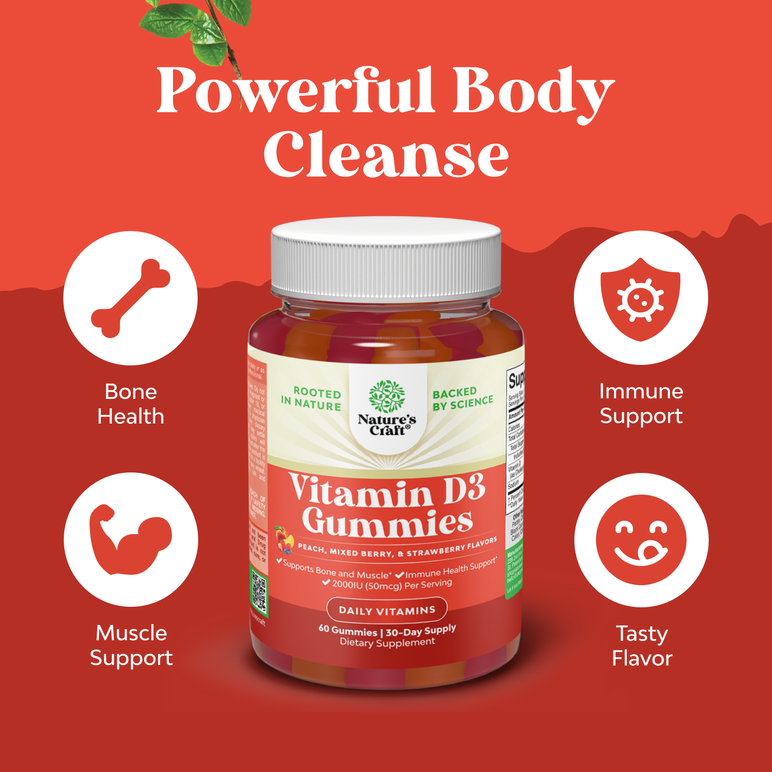 Vitamin D3 Gummies 2000IU per serving