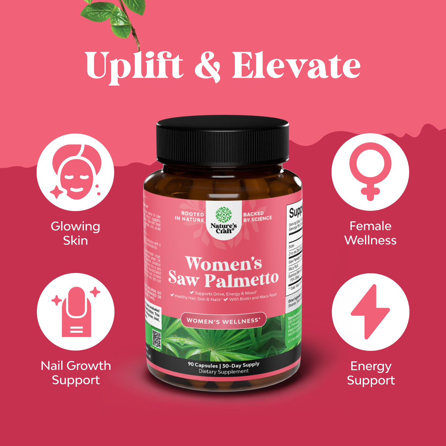 Women's Saw Palmetto 500mg per serving