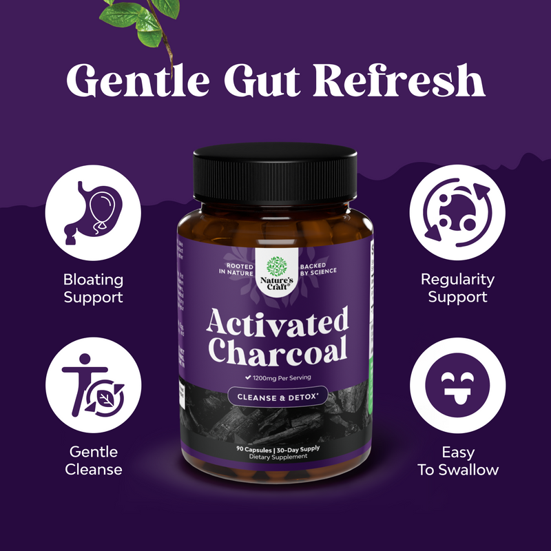 Activated Charcoal 1200mg per serving