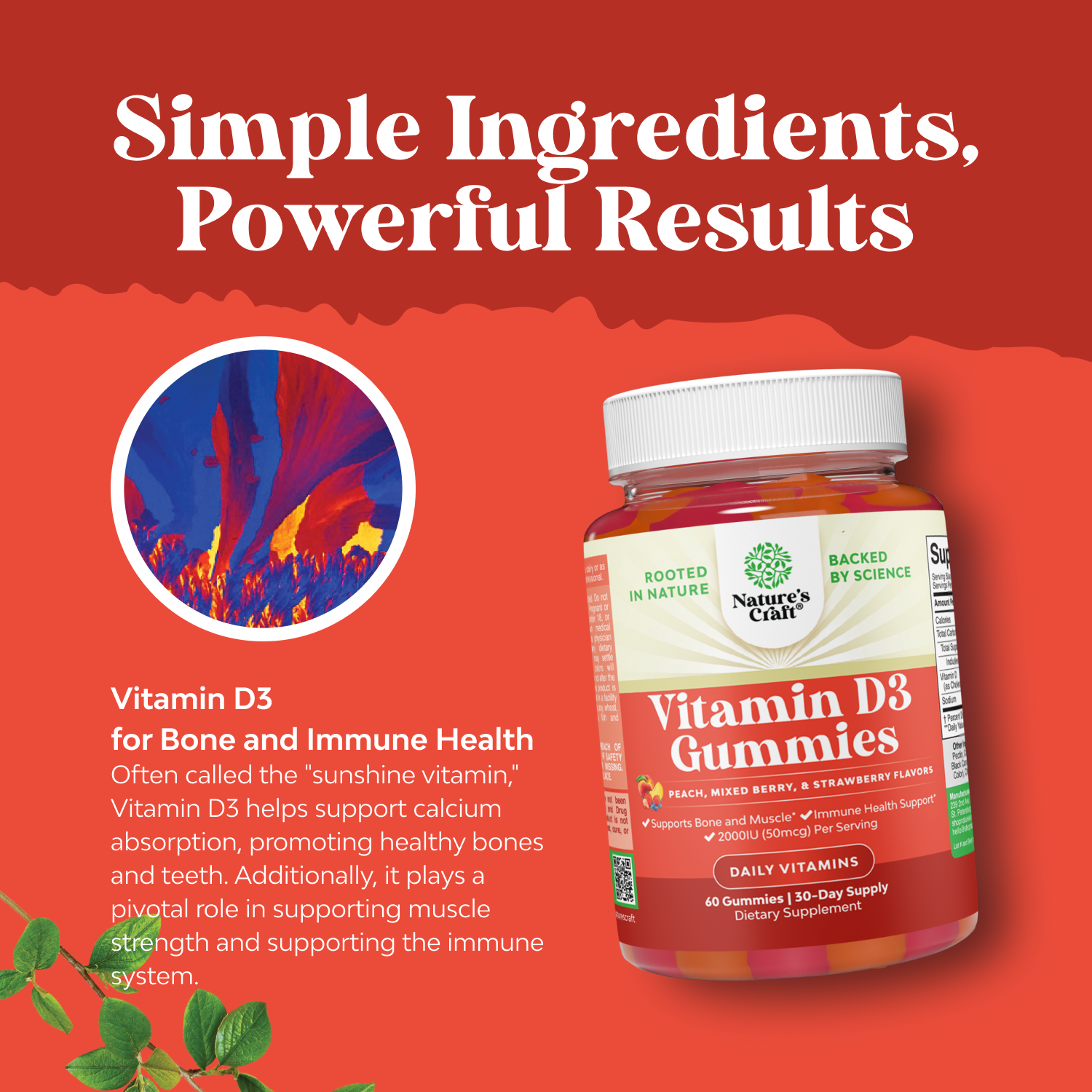 Vitamin D3 Gummies 2000IU per serving