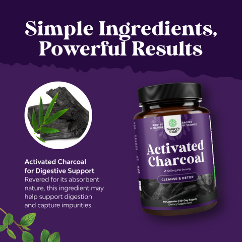 Activated Charcoal  1200mg per serving
