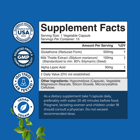 Glutathione 500mg per serving