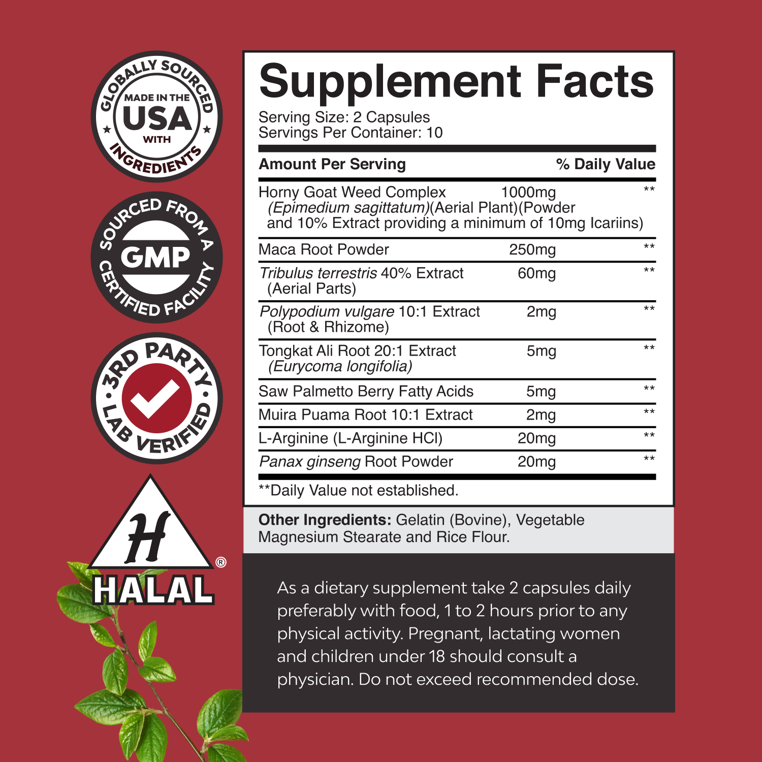 Horny Goat Weed 1000mg per serving