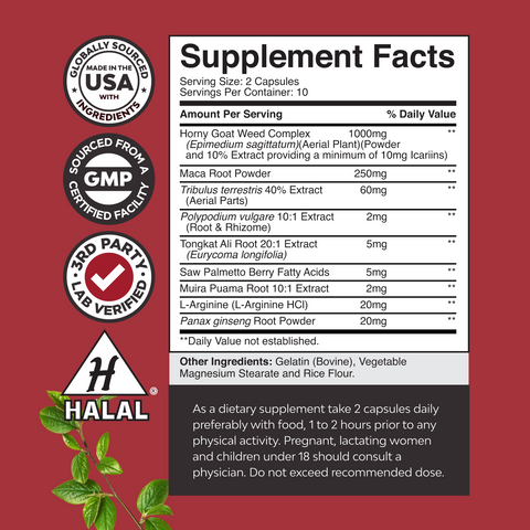Horny Goat Weed 1000mg per serving