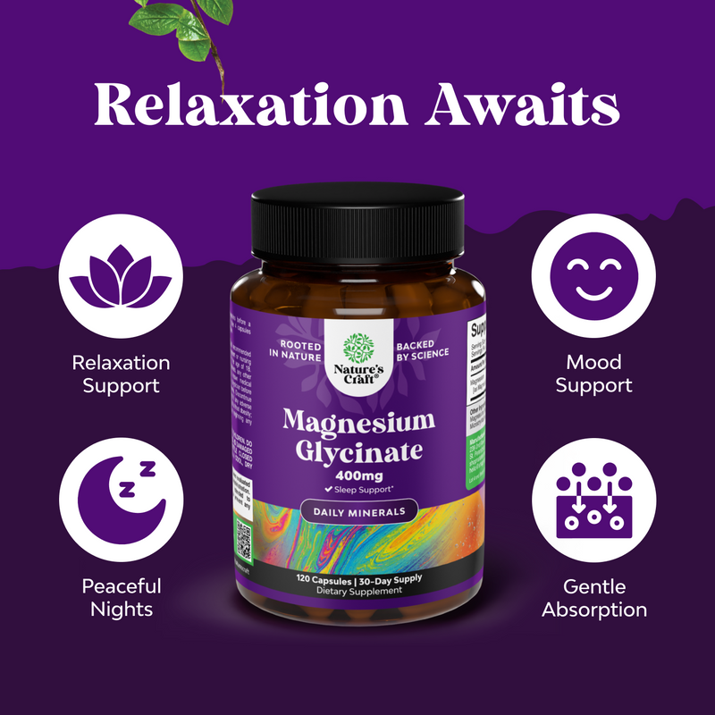 Magnesium Glycinate 400mg per serving
