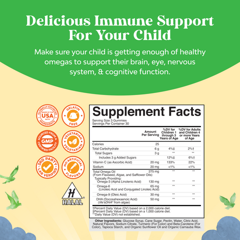Kids Omega + DHA Gummies
