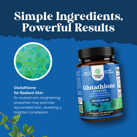 Glutathione 500mg per serving Nature's Craft Glutathione 500mg per serving Nature's Craft