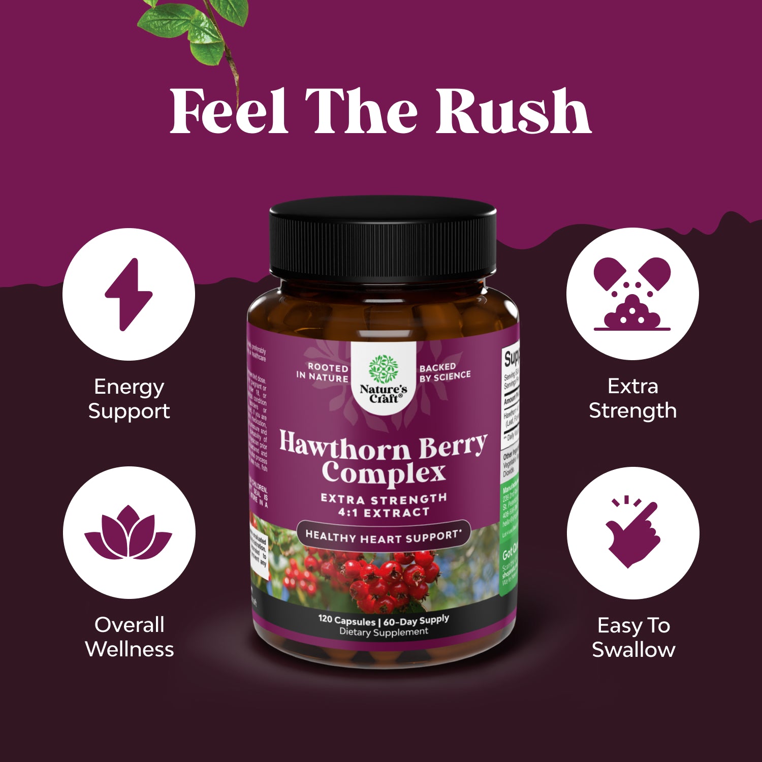 Hawthorn Berry Complex 1330mg per serving