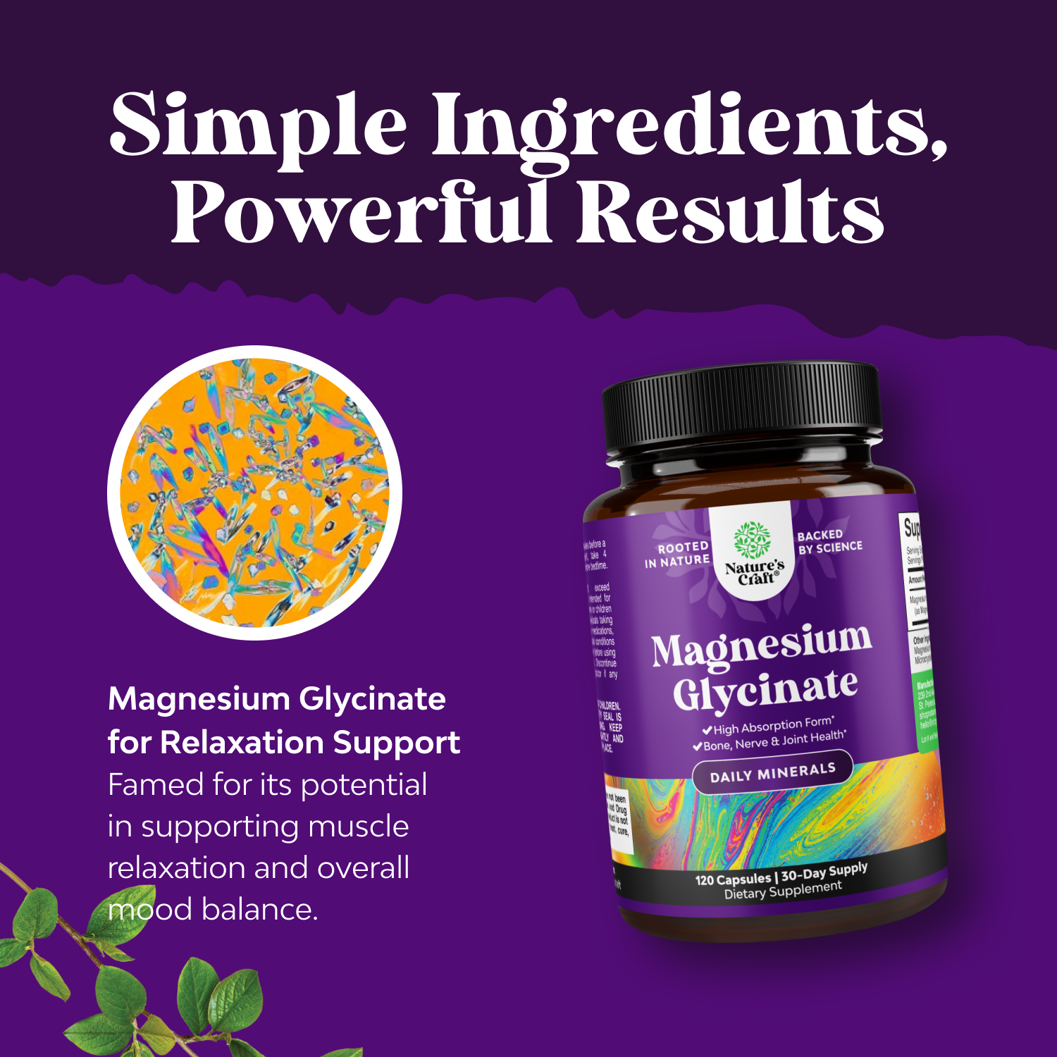 Magnesium Glycinate 500mg per serving