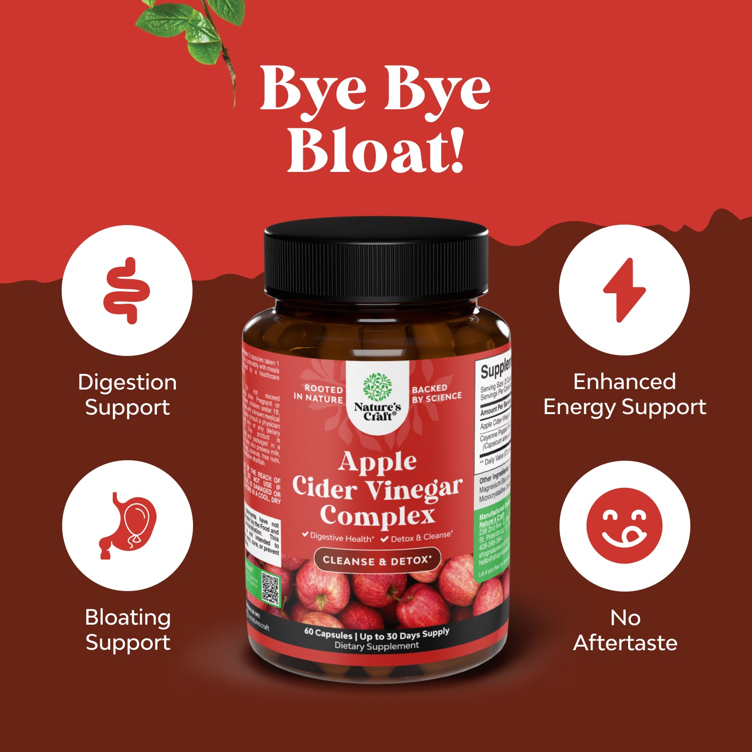 Apple Cider Vinegar Complex 1000mg per serving