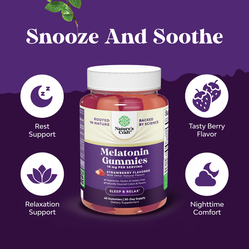 Melatonin Gummies 10mg per serving