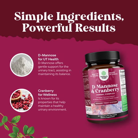 D Mannose & Cranberry 1000mg per serving