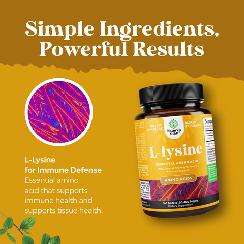 L-Lysine 1000mg per serving