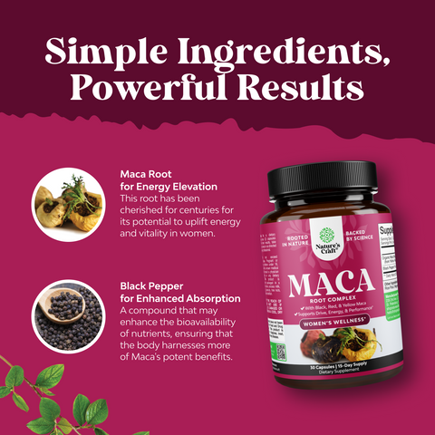 Women's MACA Root Complex 1500mg per serving